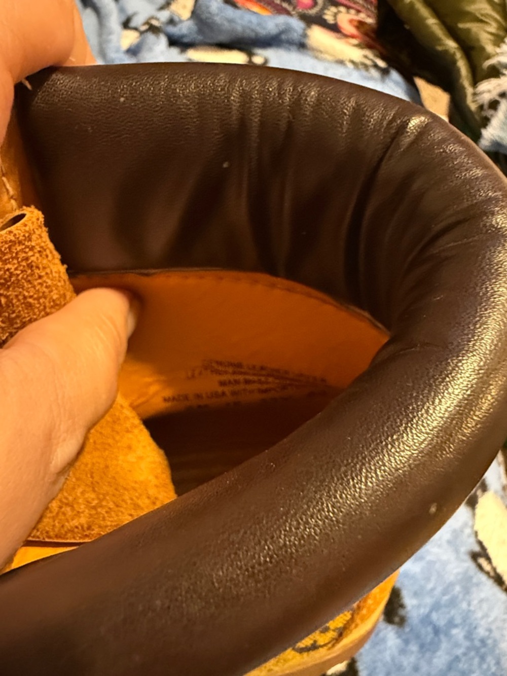 TIMBERLAND monogram collab leather high rise lace up streetwear boots 8M - Picture 2 of 9